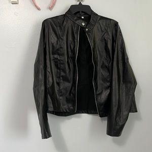 Black Leather Jacket from Amazon